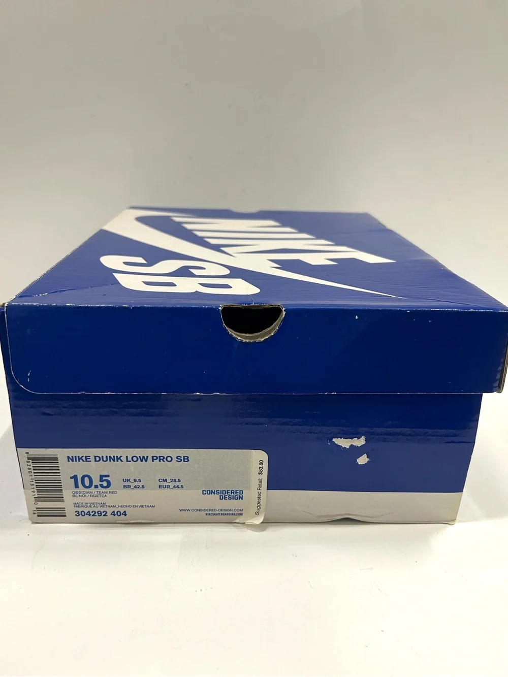 Nike SB Dunk Low ‘Obsidian Team Red’ (304292 404) Shoes Size: 10.5 M